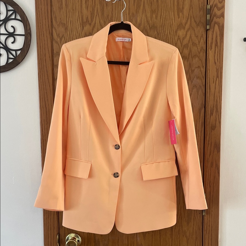 Shoe Dazzle Coral Blazer/pants